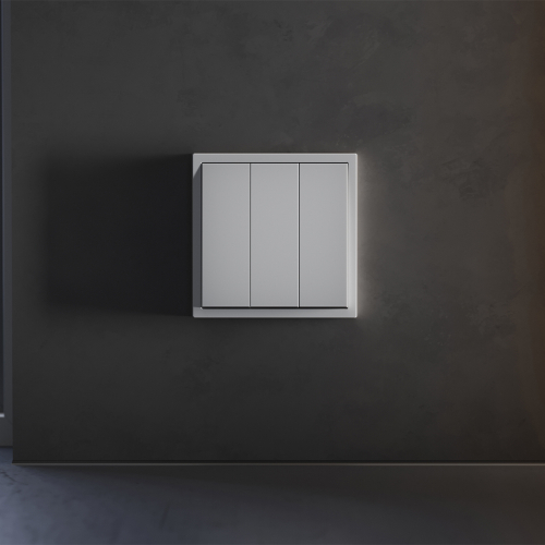 Клавиши для выключателя/переключателя трехклавишного, S70 (серый)