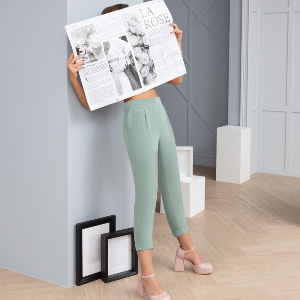 Брюки На дефиле (нежная мята) Charutti (Акция)