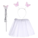 Карнавальный костюм «Волшебство» (юбка, ободок, волшебная палочка), Белый