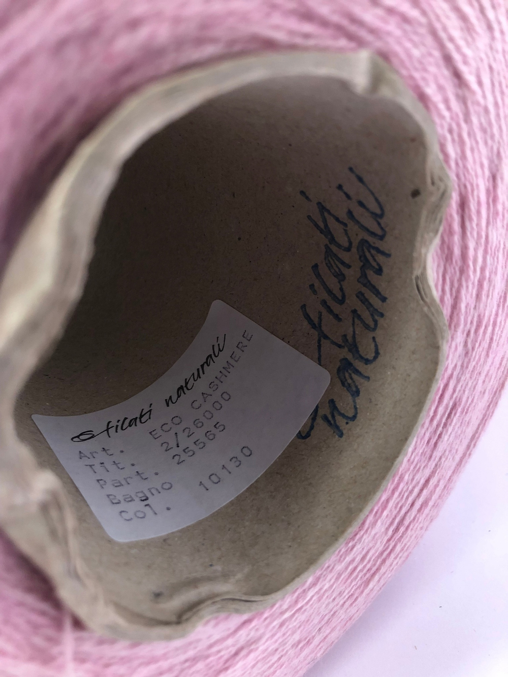 Пряжа Кашемир ECO cashmere 2/26 розовый зефир