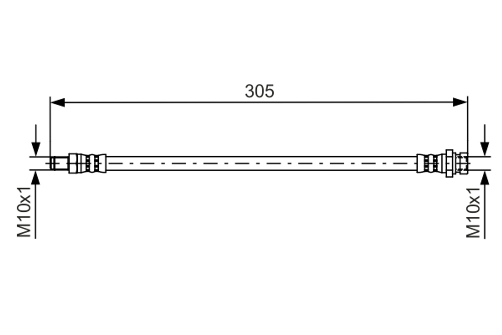 BOSCH - 1987481442-BOC - Brake Hose - Povrat artikla narucenog iz Njemacke nije moguc.