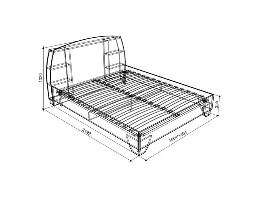 Кровать 1600 "Виктория-1"