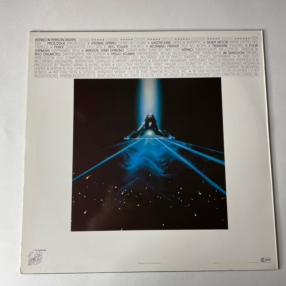 Винтажная виниловая пластинка LP Kitaro In Person Digital (Германия 1982)