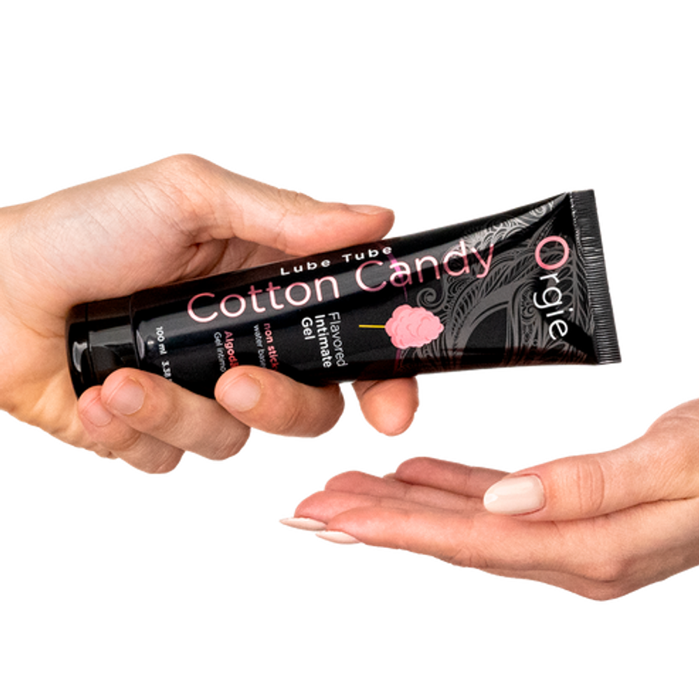Съедобный интимный гель Orgie Lube Tube Cotton Candy, 100 мл