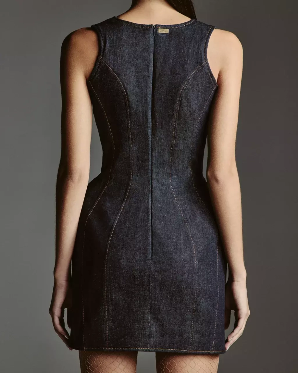 Платье джинсовое мини