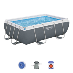 Каркасный прямоугольный бассейн Bestway 282х196х84 см + фильтр-насос 1249 л/ч (56629 BW)