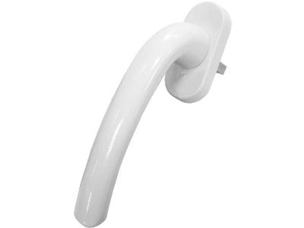 Ручка для пластиковых окон Луна штифт 35мм белая RAL-9016 (100шт/кор)