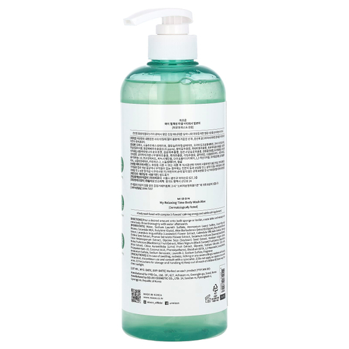 Mizon, My Relaxing Time, гель для душа, с алоэ, 800 мл (27,05 жидк. унции)