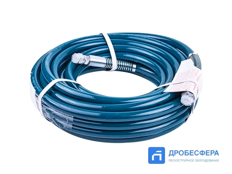 Шланг для окрасочного аппарата 250 бар 15 метров 3/8" бирюзовый арт. DP-637H07-15