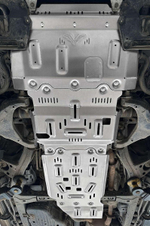 Защита Falcon радиатора, картера, РК, КПП для Toyota Land Cruiser 200, алюминий, 8 мм