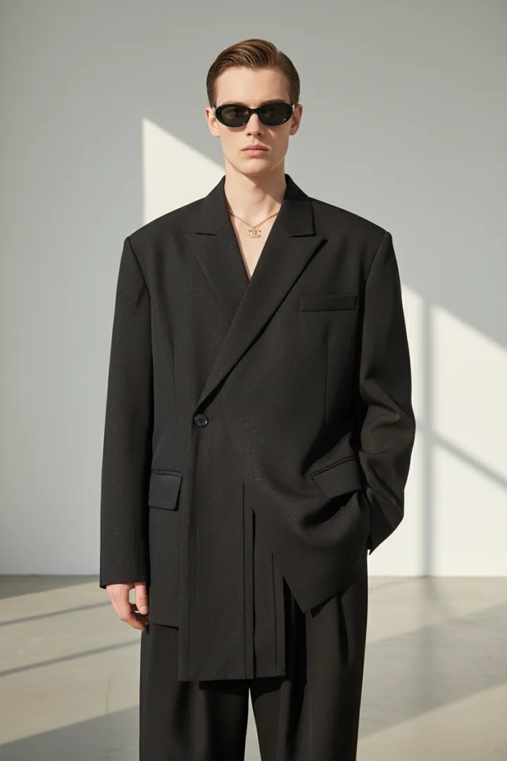 Асимметричный мужской пиджак «YAMO»