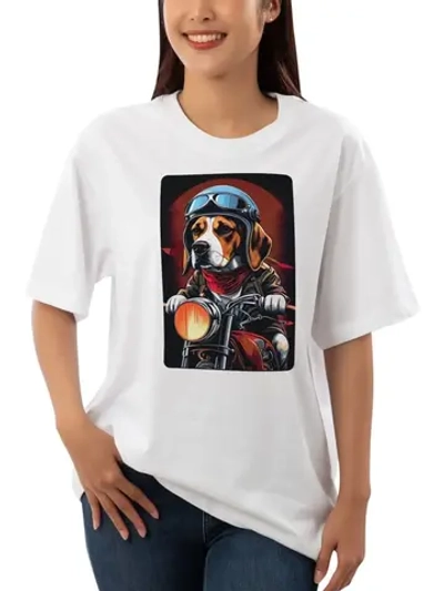 Футболка оверсайз с принтом собакой Бигль Корги Хаски