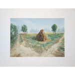 Картина авторская акварельная в паспарту 30х40 см на стену для интерьера "Перепутье "