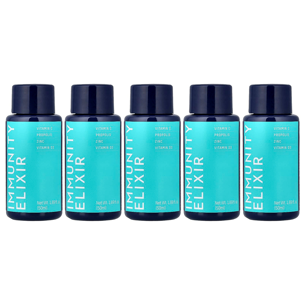 Manuka Health, Immunity Elixir Shot, 5 флаконов по 50 мл (1,69 жидк. унции)
