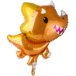 Шар Фольгированный Динозавр Трицератопс (Оранжевый)