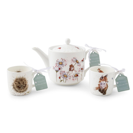 Royal Worcester - Набор Wrendale Designs Кувшин 1,1л + 2 чашки / артикул   WN4390-XG  / GTIN 749151793590