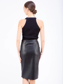 Юбка женская кожаная, юбка из экокожи