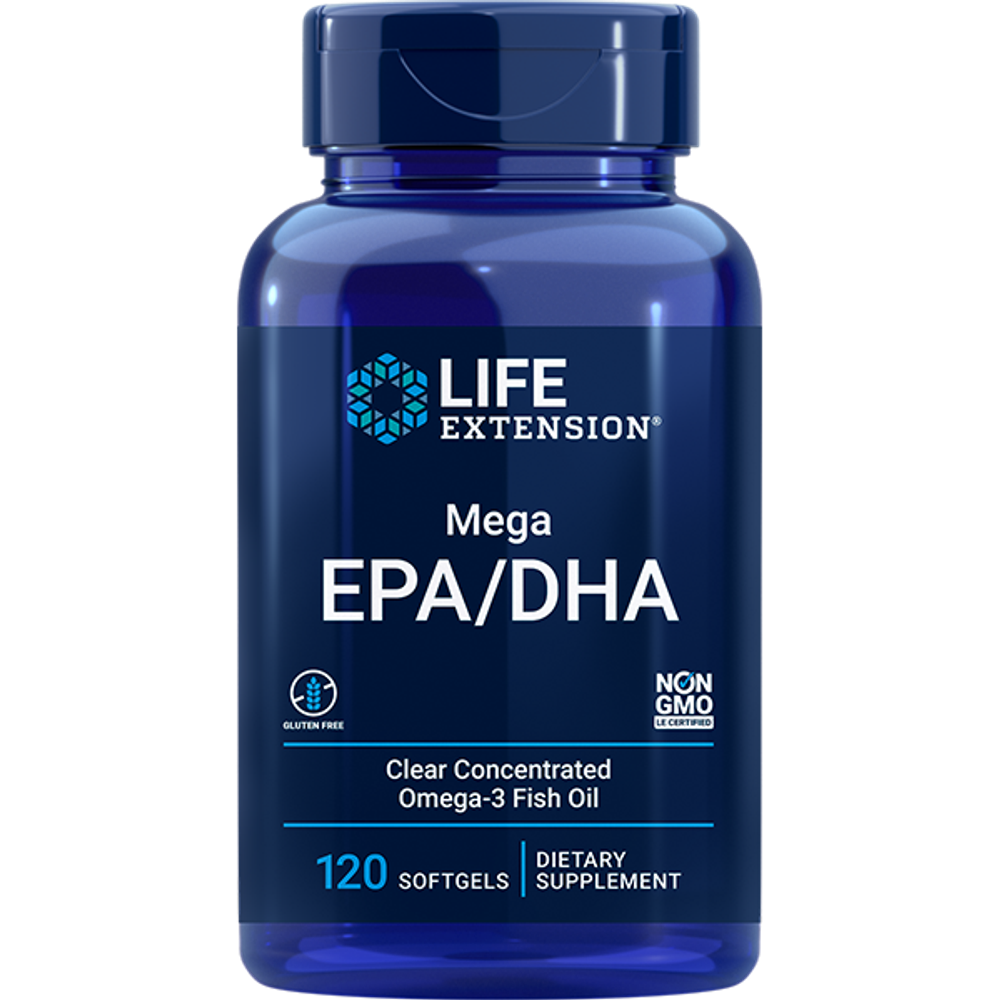 Mega EPA/DHA 120 мягких капсул Life Extension