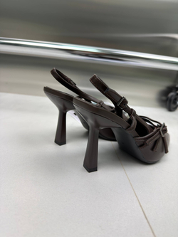 Туфли женские экокожа арт. 258-11 цвет "коричневый"