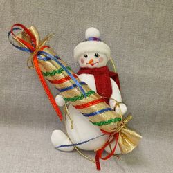 Ёлочная игрушка Снеговик
