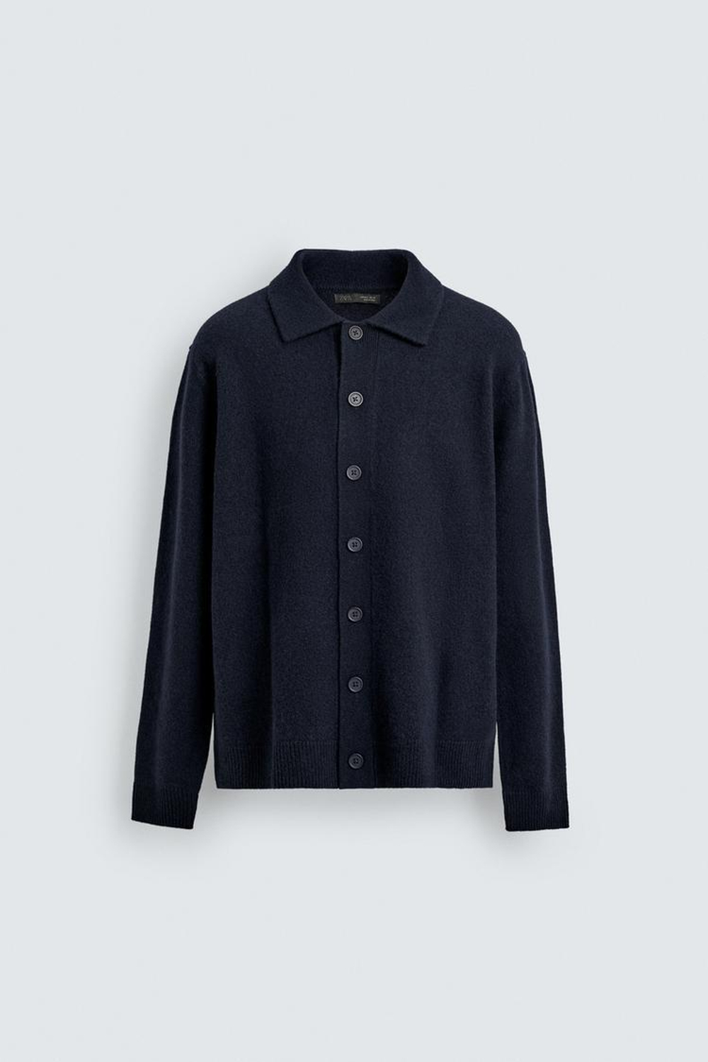 ZARA ШЕРСТЯНОЙ КАРДИГАН, МОРСКОЙ СИНИЙ