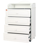 Комод "Ричард" 4 ящ. (арт.63) МДФ 600/4 (белый)