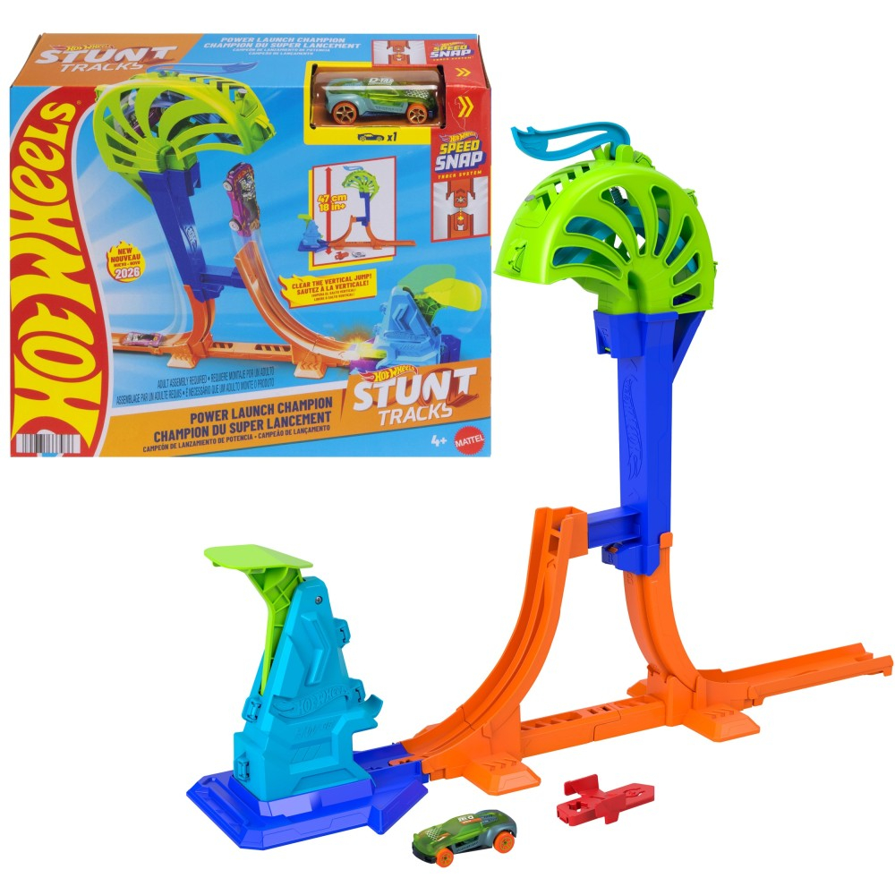 Hot Wheels - Вертикальная гоночная трасса MISTRZOWSKI SKOK + машина JHK75