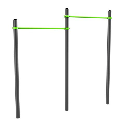 W212 GTO Перекладины разноуровневые для подтягивания из виса на высокой перекладине ZAVODSPORTA