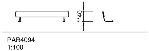 Спинка «Агора» - красный, HPL