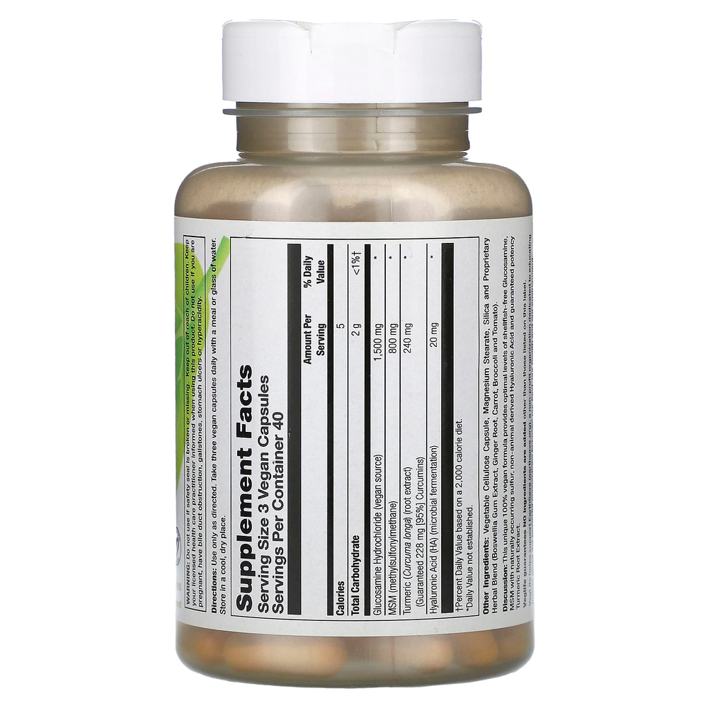 VegLife, Vegan Glucosamine Supreme, с МСМ и гиалуроновой кислотой, 120 веганских капсул
