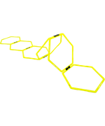 Набор шестиугольных напольных обручей Agility Hoops JA-216, 6 шт.