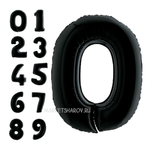 Шар Цифра Черная