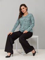 Лонгслив ЛНкл-080/шалфей-зебра