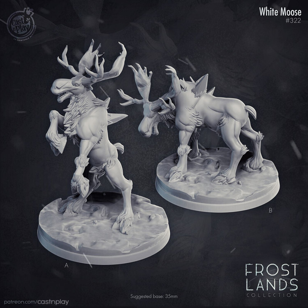 Лось монстр 1шт миниатюра для dnd, днд, pathfinder, фентези, Настольная игра, НРИ, Варгейм, РПГ