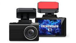 Видеорегистратор TrendVision X1 1920x1080/ Экран 2.3/ Обзор 150° (по диагонали)/ 0.15 кг/ Черный