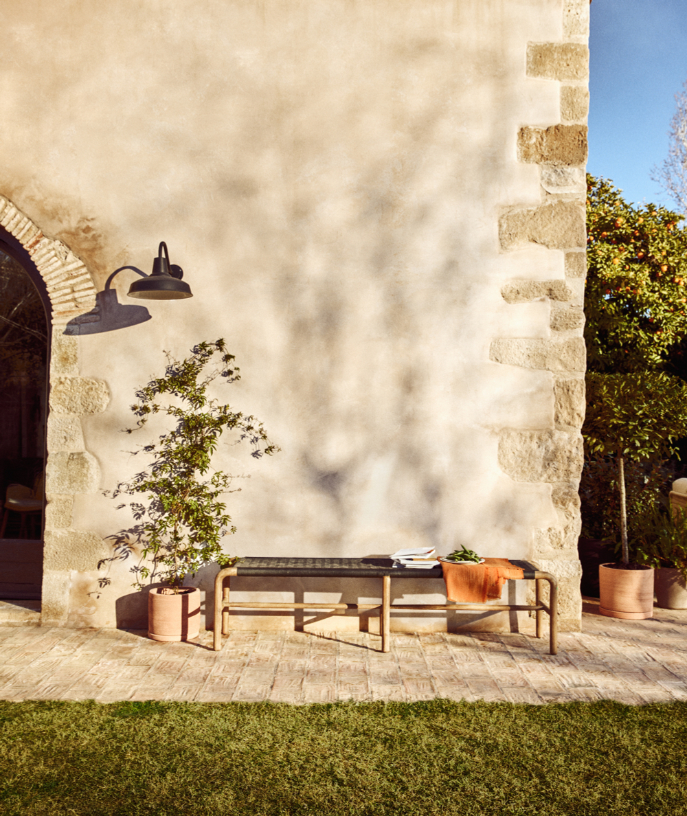 Набор из двух кашпо Karlina с поддоном терракотовых 33 см / 27 см