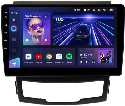 Магнитола для SsangYong Actyon II 2011-2013 - Teyes CC3L на Android 10, 8-ядер, CarPlay, 4G SIM-слот