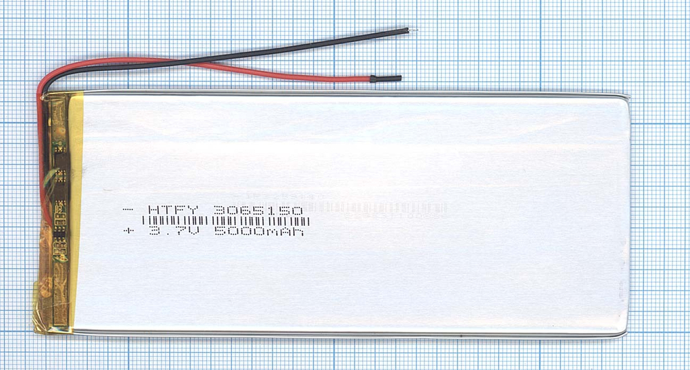 Аккумулятор Li-Pol (батарея) 3*65*150мм 2pin 3.7V/5000mAh