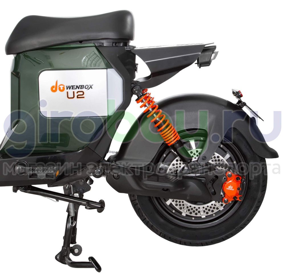Электроскутер WENBOX U2 1500W (60V/30Ah) - Зелёный фото №14