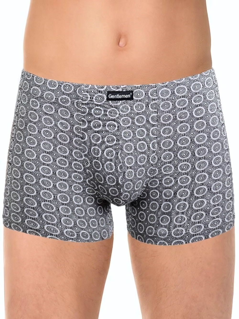 Мужские трусы-боксеры с принтом (Размер: M) (Цвет: серый)