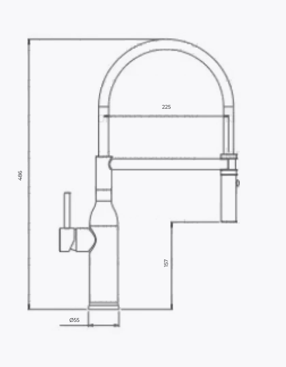 Смеситель для кухни с гибким изливом Gappo G4098-25
