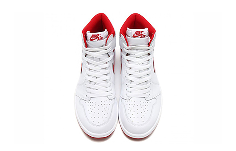 Кроссовки Jordan Air Jordan 1 Retro Metallic Red 2017 (Женская размерная сетка)