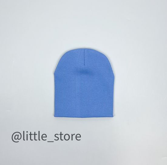 Шапка "Simple" двухслойная, Васильковая