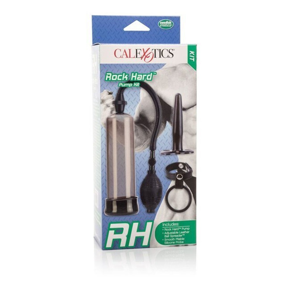 Набор с вакуумной помпой Rock Hard Pump Kit (Цвет: черный)