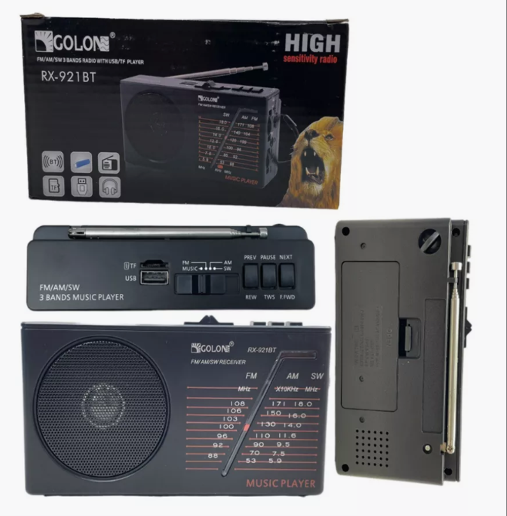 Радиоприемник сетевой COLON RX-921BT  Bluetooth  Аккумуляторный
