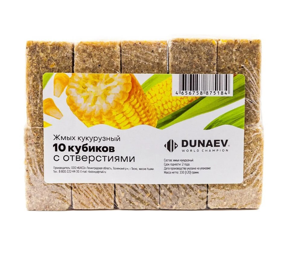 Жмых DUNAEV кукурузный 300г.
