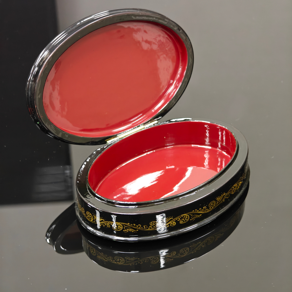 Шкатулка "Большой театр" (Ручная роспись Холуй)