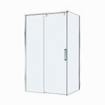 Душевой уголок BelBagno SOFT_CLOSE-1-AH-1 110х100 стекло прозрачное/профиль хром