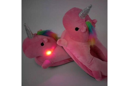 Тапочки FunFur Единорог-1 светящиеся Розовый