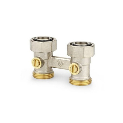 Узел нижнего подключения прямой Varmega VM141 - 3/4" (НР/НГ, PN10, T120°С, для двухтрубных систем)